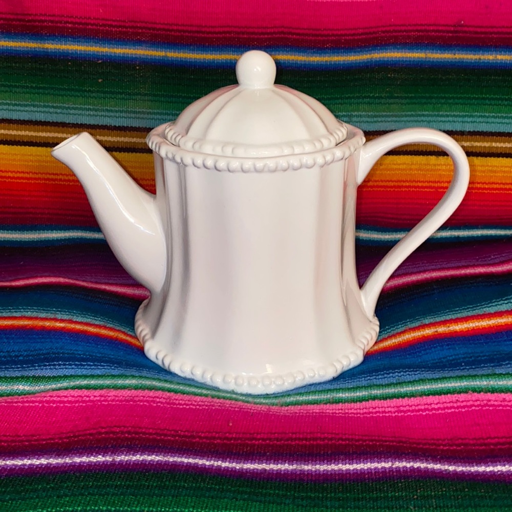 Global Design Connections Kate Williams White Tea Kettle